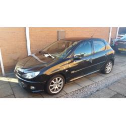 Bargain!!! Peugeot 206 hdi sport diesel (06 reg ) black for sale, next MOT due 06/2017