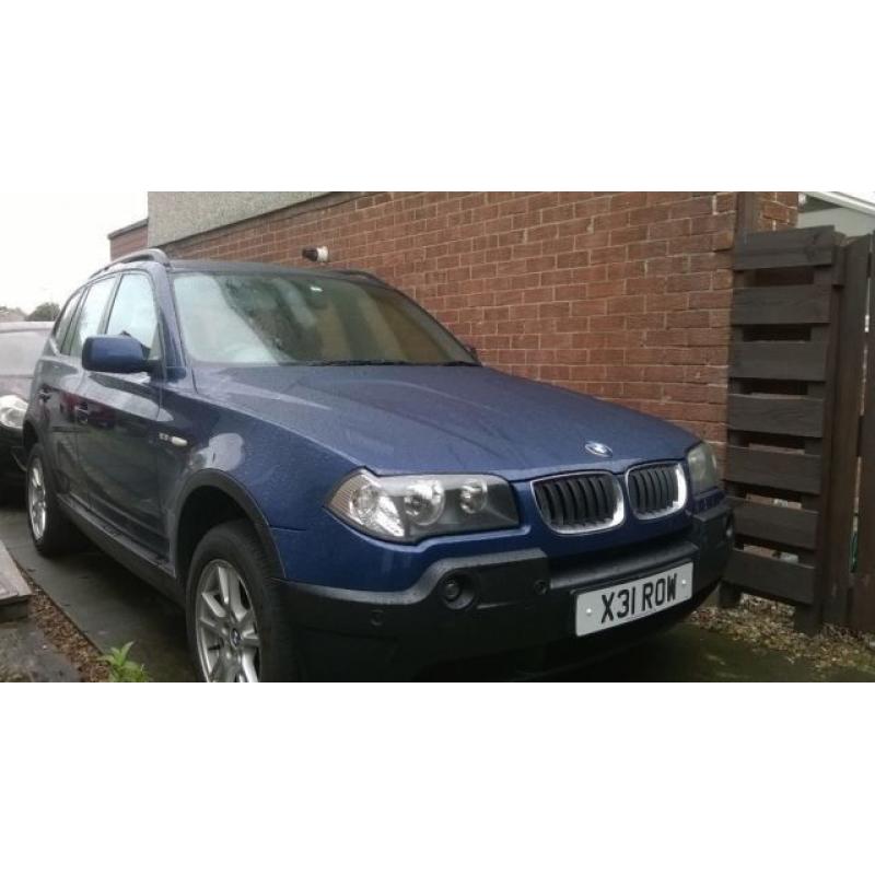 2005 BMW X3 2.5 manual x3 private plate swap for 4x4 estate or car