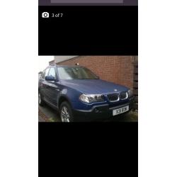 2005 BMW X3 2.5 manual x3 private plate swap for 4x4 estate or car