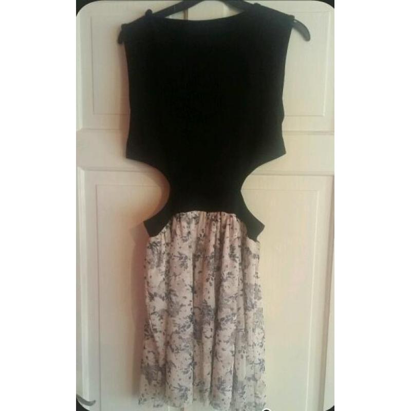 Black and flower dress