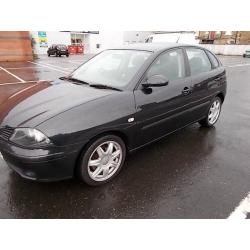 SEAT IBIZA 1.4 SPORT 5 DOOR HATCHBACK 06 REG MOT DECEMBER 2016