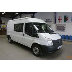 2013 - 13 - FORD TRANSIT T350 2.2TDCI 125PS LWB SEMI HI HOP 9 SEAT CREW VAN