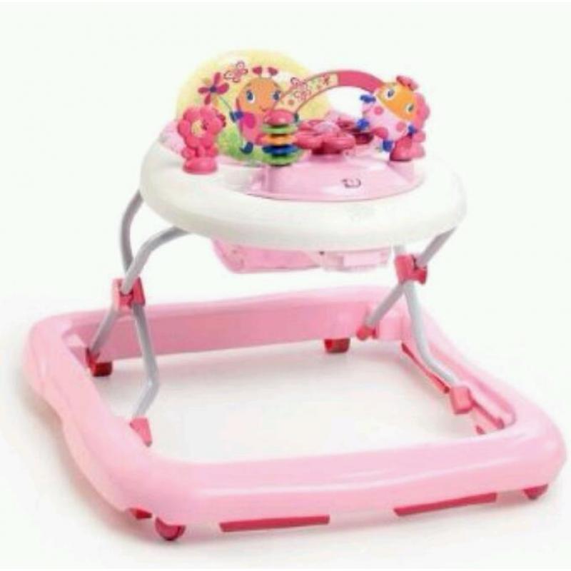 Pink baby walker