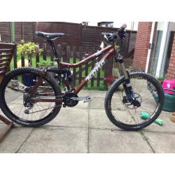 2010 Kona Dawg Delux mountain bike.