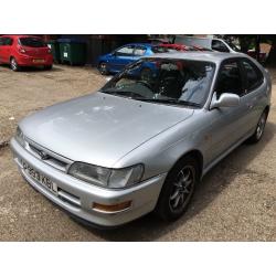 Toyota Corolla SI 1587cc Petrol 5 speed manual 3 door hatchback P reg 20/05/1997 Silver