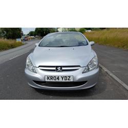 2004 PEUGEOT 307 CC CONVERTIBLE ~~Cambelt - Water Pump - Clutch FSH - MOT~~