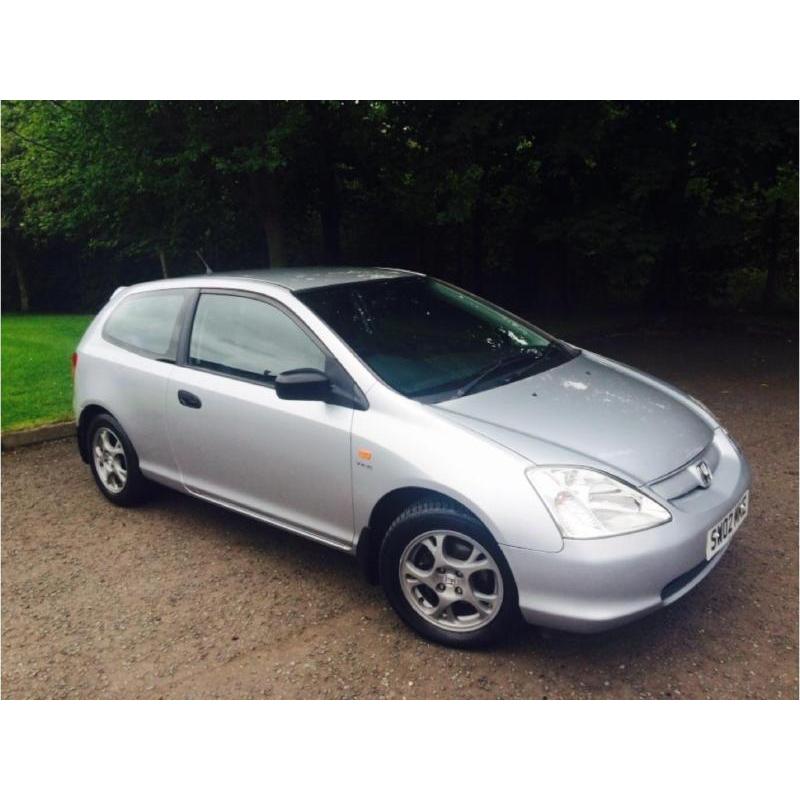 2002 Honda Civic 1.6 i VTEC S Hatchback 3dr Petrol Automatic (169 g/km, 108 bhp)