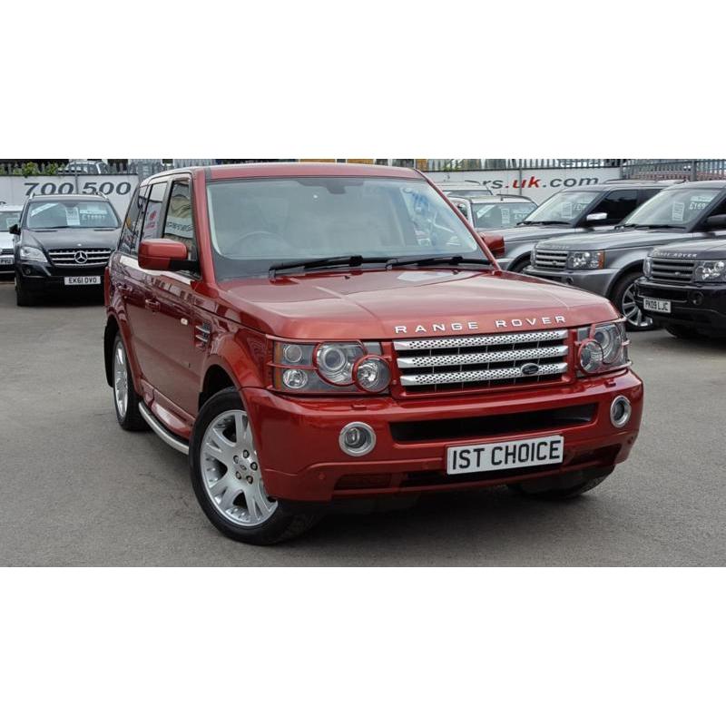 2006 LAND ROVER RANGE ROVER SPORT TDV6 HSE LOW MILEAGE RIMINI RED WITH CREAM L