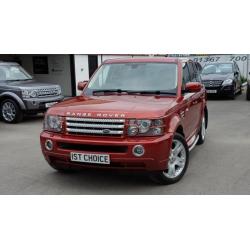 2006 LAND ROVER RANGE ROVER SPORT TDV6 HSE LOW MILEAGE RIMINI RED WITH CREAM L