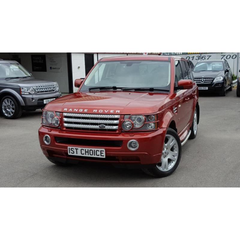 2006 LAND ROVER RANGE ROVER SPORT TDV6 HSE LOW MILEAGE RIMINI RED WITH CREAM L