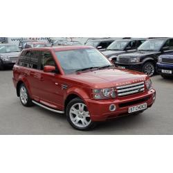 2006 LAND ROVER RANGE ROVER SPORT TDV6 HSE LOW MILEAGE RIMINI RED WITH CREAM L