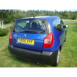 CITROEN C2 1.1, ONE PREVIOUS OWNER FROM NEW LOW MILES NEW TIMING BELT KIT & WATER PUMP 12 MONTHS MOT