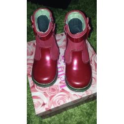 Lelli Kelly red boots size 23/6