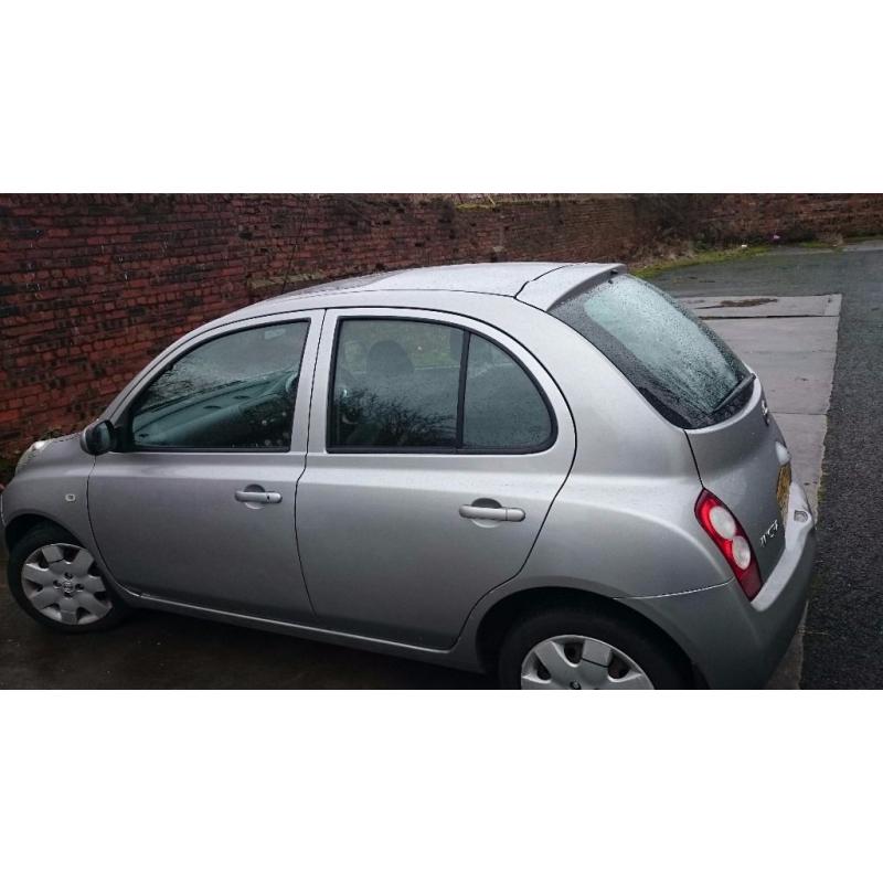 NISSAN MICRA 1.2 SE 2005 63400 MILES 4 DOOR MOT UNTIL 21/12/16