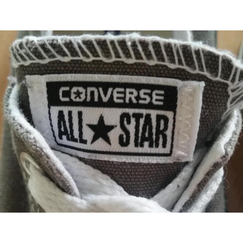 Grey All star converse kids shoes