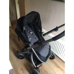 Red kite switch travel system pram