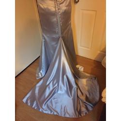 Stunning silver evening dress