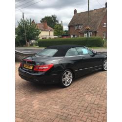 Mercedes convertible E220 cdi blue efficiency