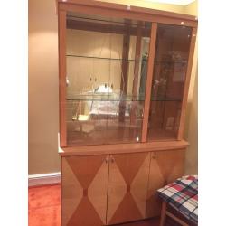 Dining table and 6chairs with Display Cabinet