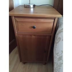 IKEA hemnes solid pine bedside cabinets