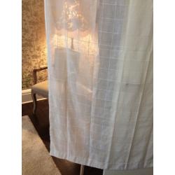 Voile curtain x2