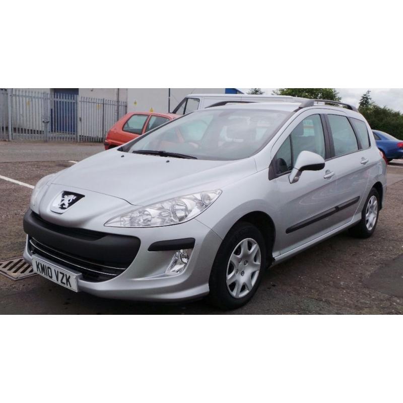 2010 10 PEUGEOT 308 S SW 1.6 HDI ESTATE MOT 04/17(CHEAPER PART EX WELCOME)FREE DRIVEAWAY INSURANCE