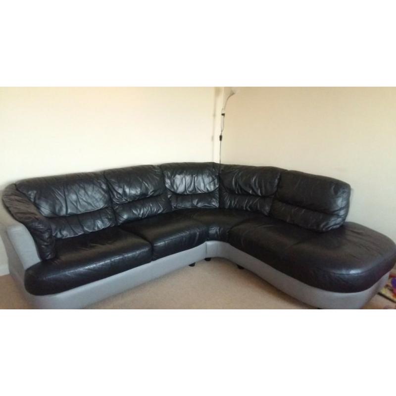 corner leather sofa