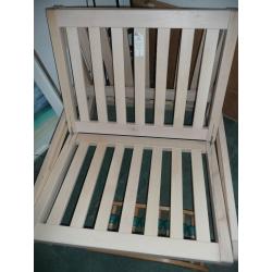 Futon company single Futon, solid birch wood,