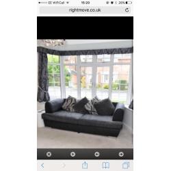 Sofaworks Black/Grey Sofa