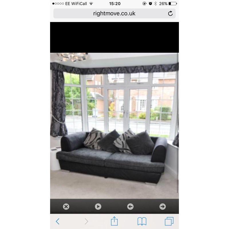 Sofaworks Black/Grey Sofa