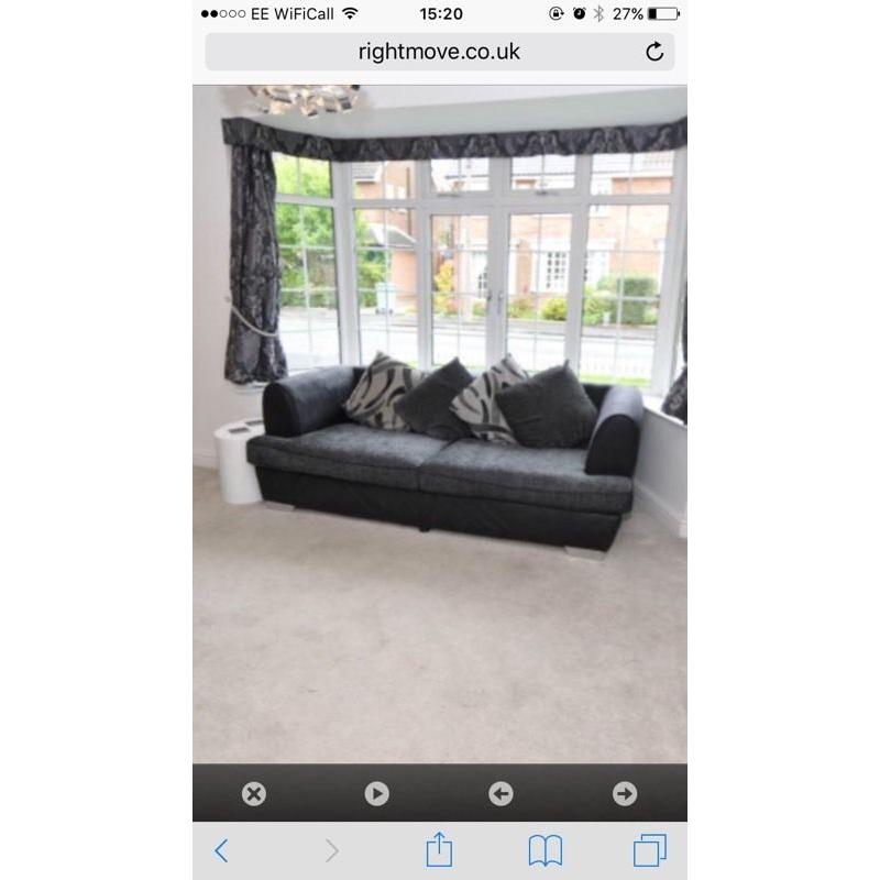 Sofaworks Black/Grey Sofa