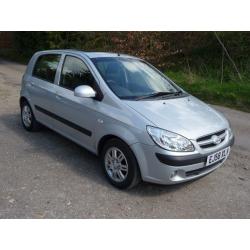 Hyundai Getz 1.4 CDX 2008 5 door Silver Full MOT Warranty