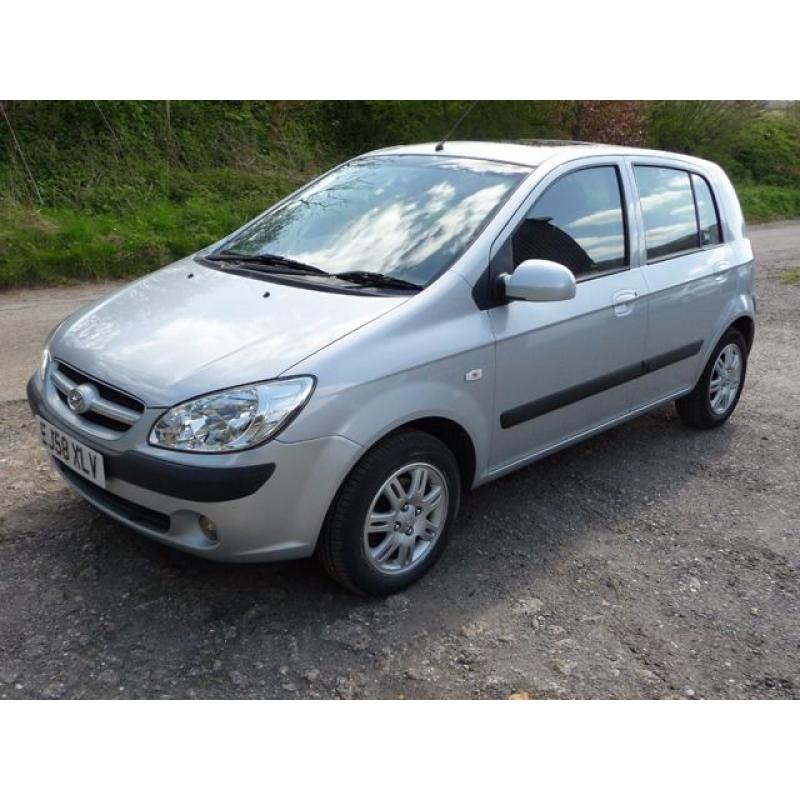 Hyundai Getz 1.4 CDX 2008 5 door Silver Full MOT Warranty