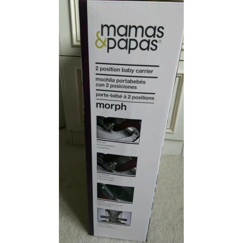 Mama's and Papa's Morph Baby Carrier 0m to 2y Black NEW