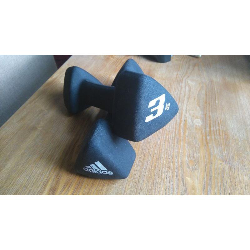 adidas hardware Neoprene Dumbbell 3 Kg (2 dumbbells)