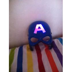 CAPTAIN AMERICA LIGHT UP LED MASK