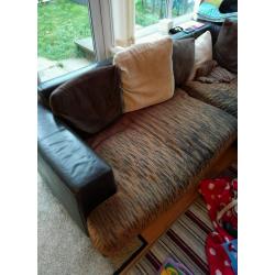 DFS Corner Sofa in brown