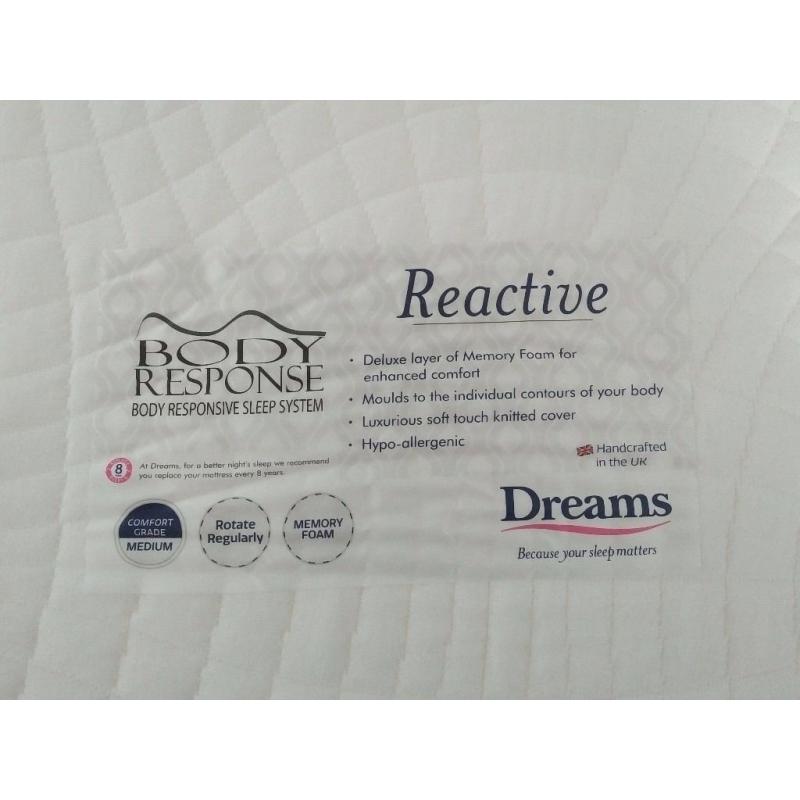 REDUCED New Dreams Reactive Memory Foam Single Mattress