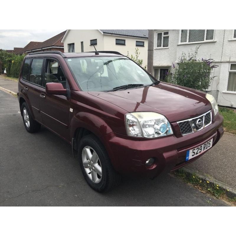 Nissan X-Trail SVE 2488cc Petrol 5 speed manual 4x4 Estate 05 Plate 02/03/2005 Red