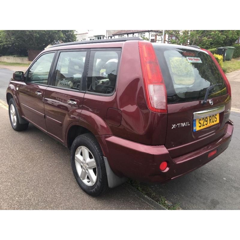 Nissan X-Trail SVE 2488cc Petrol 5 speed manual 4x4 Estate 05 Plate 02/03/2005 Red