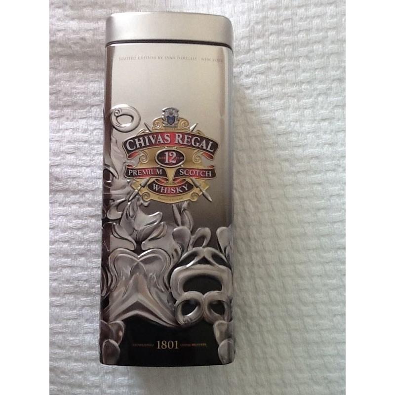 Two Limited Edition Chivas Regal Whisky Tins