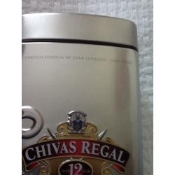 Two Limited Edition Chivas Regal Whisky Tins