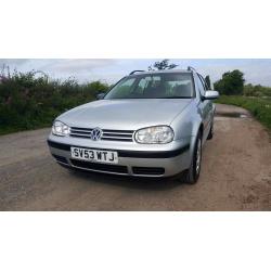 VOLKSWAGEN GOLF 1.6 S ESTATE 2003. ONLY 74,724 MILES, 2 PREVIOUS OWNERS. MOT FEBRUARY 2017.