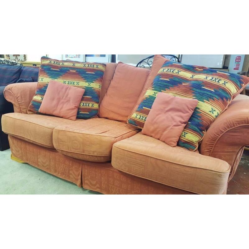 3 Seater Sofa With Cushions