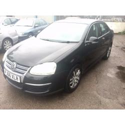 Volkswagen Jetta SE 1.9 TDi DIESEL, 2006/06 Reg, Service History, BRAND NEW MOT, 4 Dr Saloon, Black