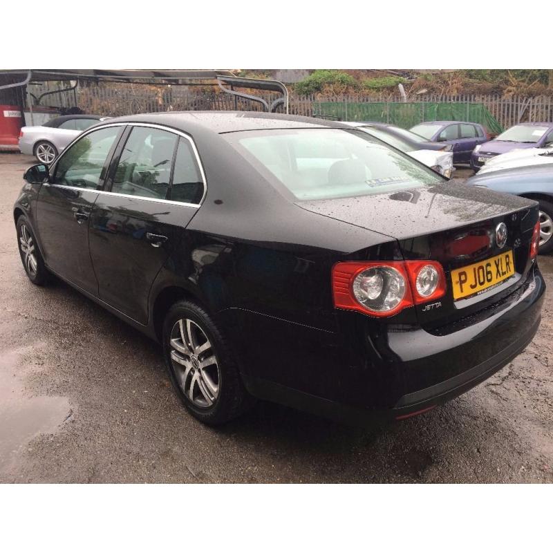 Volkswagen Jetta SE 1.9 TDi DIESEL, 2006/06 Reg, Service History, BRAND NEW MOT, 4 Dr Saloon, Black