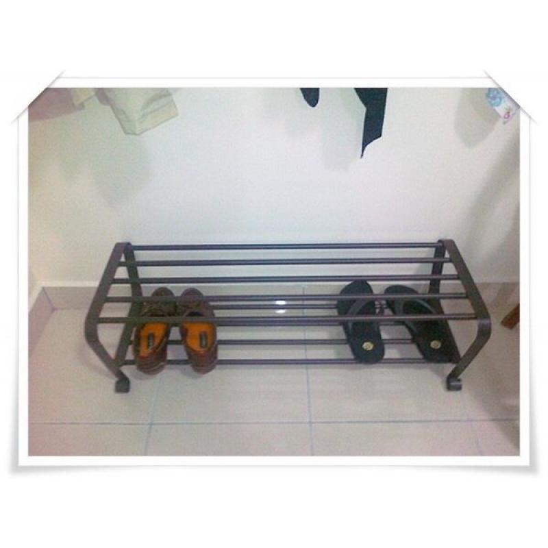 2 Shoe racks, each will hold around 8 pairs of shoes