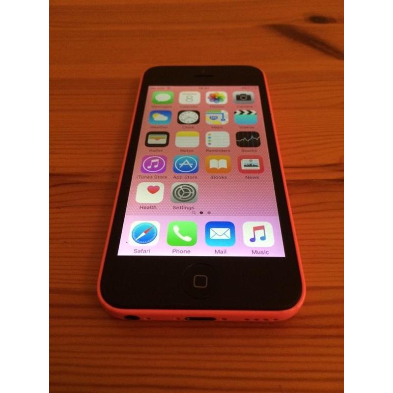 Pink iPhone 5c (unlocked, please read the add)