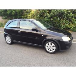 Vauxhall Corsa 1.2 2005 Black 3 Door Only 58k Genuine Milage