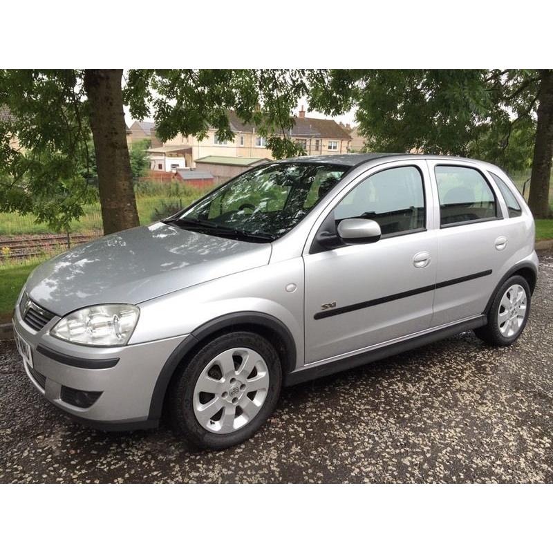 06 Reg Vauxhall Corsa 1.2 SXI 5dr (1 YEARS MOT).not punto fiesta clio 206 ka kia micra polo